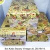 box kado sepatu vintage 28x19x14cm