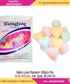 Balon Love Macaron 100pcs Mix