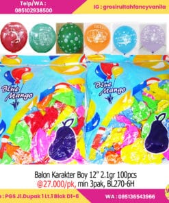 Balon Karakter Boy 12” 2,1gr 100pcs