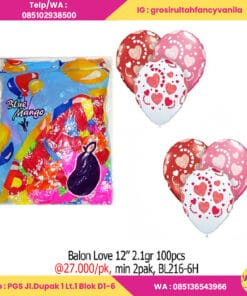 Balon Love 12'' 2,1gr 100pcs