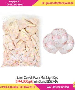 Balon Conveti Foam Mix 2,8gr 50pc