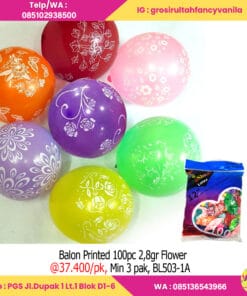 Balon Printed 100pc 2,8gr Flower