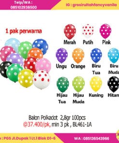 Balon Polkadot 2,8gr 100pcs