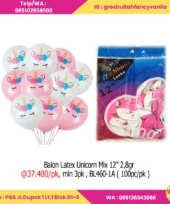 Balon Latex Unicorn Mix 2,8gr (100pc pak)