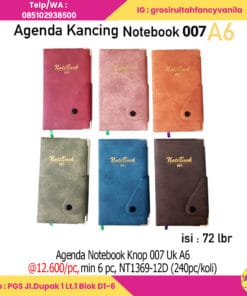 Agenda Notebook Knop 007 Uk A6