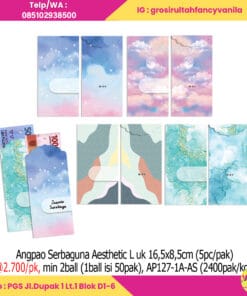 Angpao Serbaguna Aesthetic L uk 16,5x8,5cm (5pc pak)
