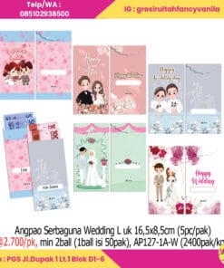 Angpao Serbaguna Wedding L uk 16,5x8,5cm (5pc pak)
