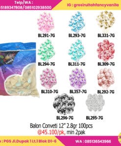 Balon Conveti 12” 2,8gr 100pcs