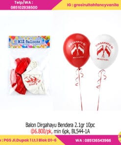 Balon Dirgahayu Bendera 2.1gr 10pc
