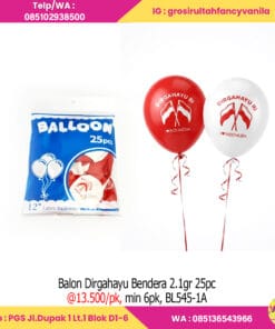 Balon Dirgahayu Bendera 2.1gr 25pc