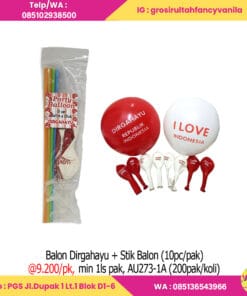 Balon Dirgahayu + Stik Balon
