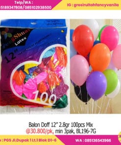 Balon Doff 12” 2,8gr 100pcs Mix