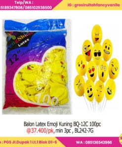 Balon Emoji Kuning 12” 2,8gr 100pcs