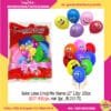 Balon Emoji Warna Warni 12” 2,8gr 100pcs