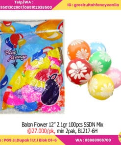 Balon Flower 12” 2,1gr 100pcs SSDN Mix