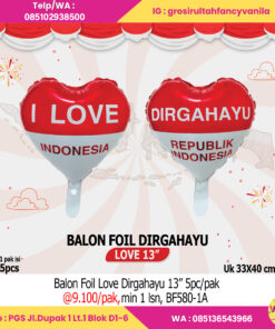Balon Foil Love Dirgahayu 13” 5pc