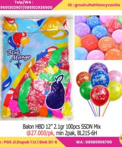 Balon HBD 12” 2,1gr 100pcs SSDN Mix