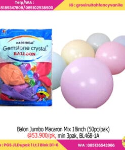 Balon Jumbo Macaron Mix 18inch (50pc/pak)