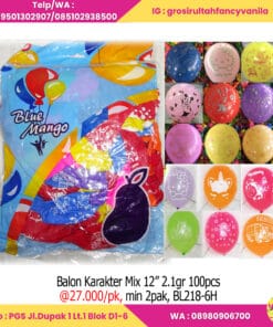 Balon Karakter Mix 12” 2,1gr 100pcs