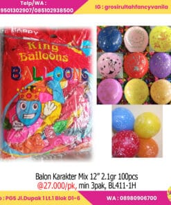 Balon Karakter Mix 12” 2,1gr 100pcs