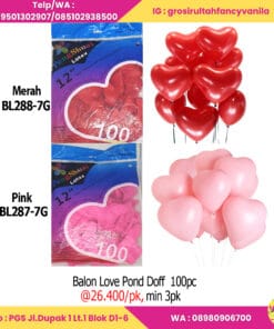 Balon Love Pond Doff 100pcs