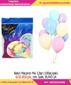 Balon Macaron Mix 2,8gr (100pc pak)