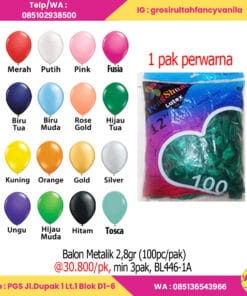 Balon Metalik 2,8gr (100pc pak)