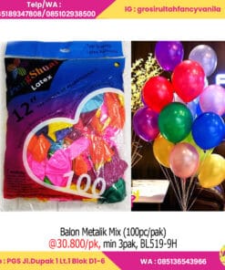 Balon Metalik Mix (100pc pak)