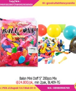 Balon Mini Doff 5” 200pcs Mix