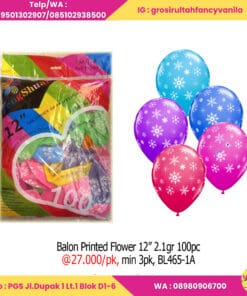 Balon Printed Flower 2,1gr (100pc pak)