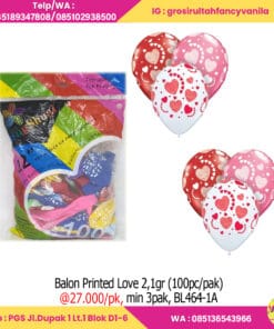 Balon Printed Love 2,1gr (100pc pak)