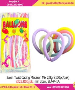 Balon Twist Cacing Macaron Mix 2,8gr (100pc pak)