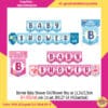 Banner Baby Shower Girl Shower Boy uk 11,5x15,5cm