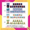 Banner HBD Karakter Boy uk 11,5x15,5cm