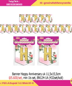 Banner Happy Anniversary uk 11,5x15,5cm