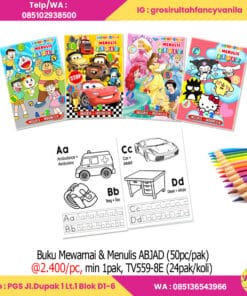 Buku Mewarnai & Menulis ABJAD