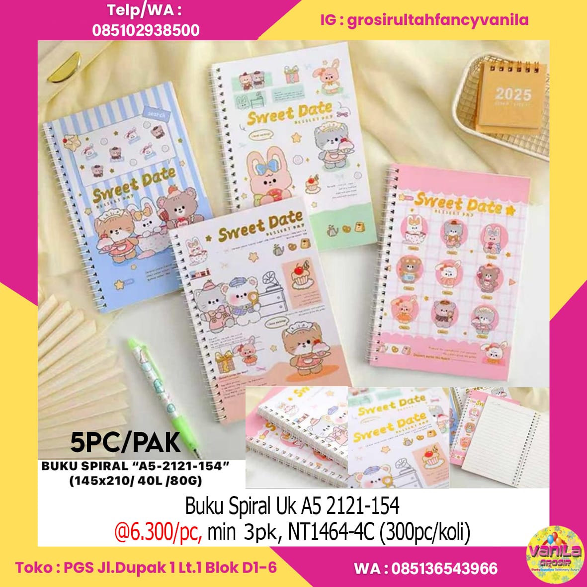 Buku Spiral Uk A5 2121-154
