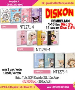 Buku Tulis SON Kwarto 32L