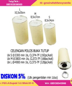 CELENGAN POLOS BUKA TUTUP