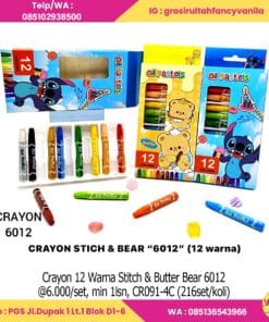 Crayon 12 Warna Stitch n Butter Bear