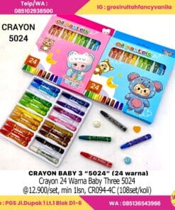 Crayon 24 Warna Baby Three