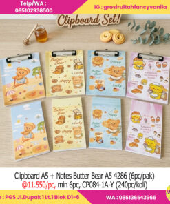 Clipboard A5 + Notes Butter Bear A5 4286