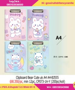 Clipboard Bear Cute uk A4