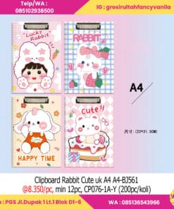 Clipboard Rabbit Cute uk A4