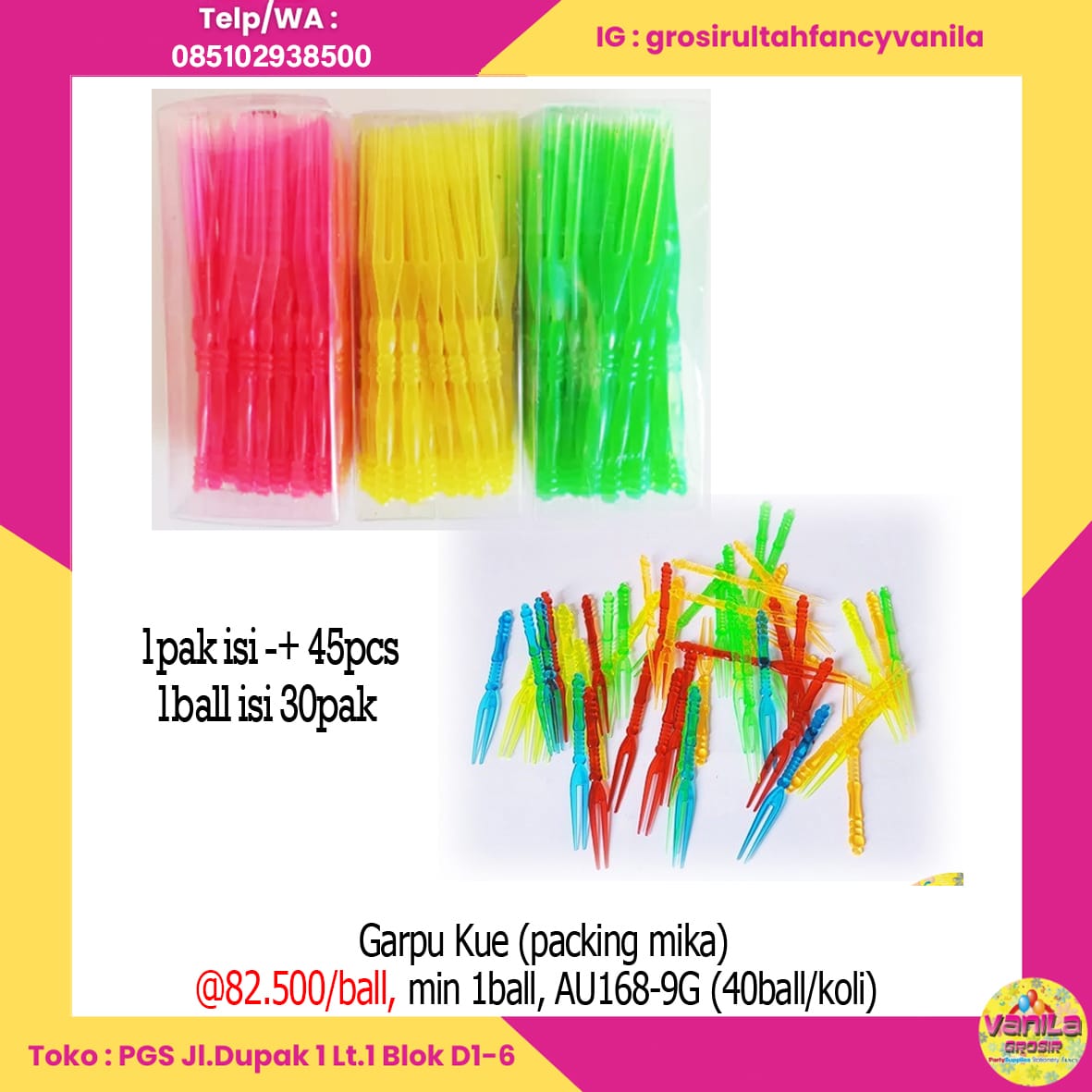 Garpu Kue (packing mika)