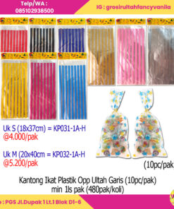 Kantong Ikat Plastik Opp Ultah Garis