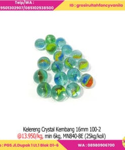Kelereng Crystal Kembang 16mm 100-2