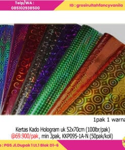 Kertas Kado Hologram uk 52x70cm