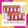 Lilin Ultah Angka Van Art Rainbow Gliter