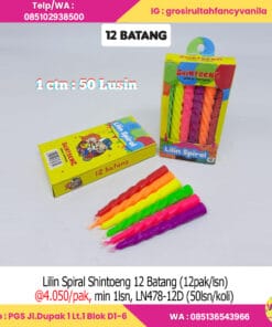 Lilin Spiral Shintoeng 12 Batang